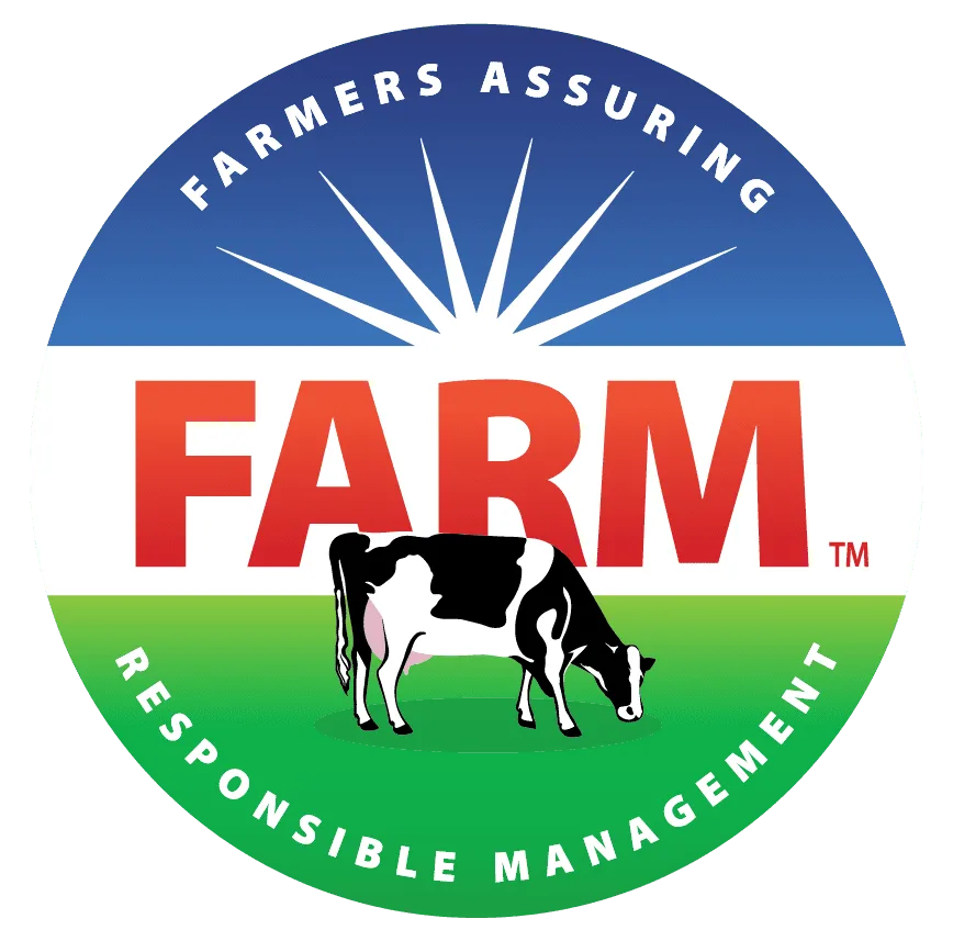 Logo FARM que certifica que los productos se elaboran respetando altos estándares de bienestar animal