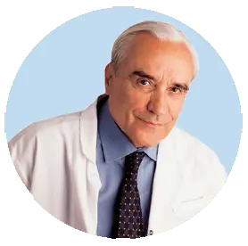Dr. Bounous, fundador de la ciencia detrás de Immunocal, en su laboratorio de investigación