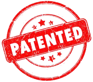 Sello de patente que certifica la innovación y propiedad intelectual de la fórmula de Immunocal