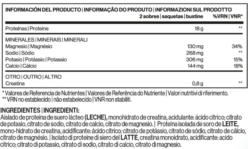 Informacion-nutricional-Immunocal-platinum Tabla que detalla la información nutricional de Immunocal Platinum