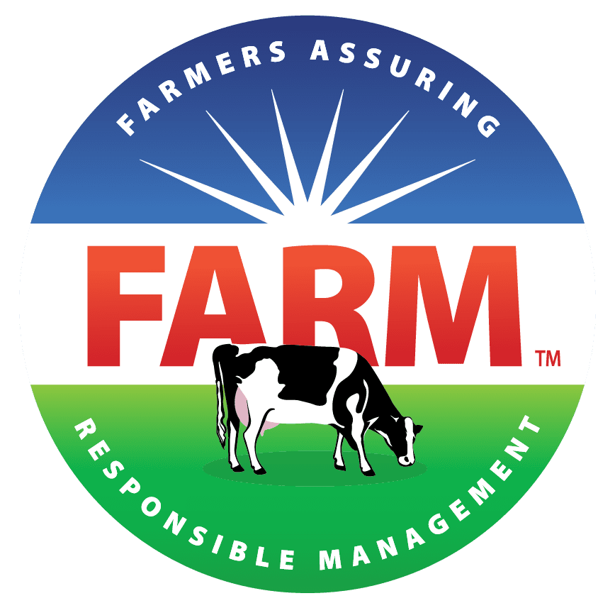 Certificación de bienestar animal FARM Logo FARM que certifica que los productos se elaboran respetando altos estándares de bienestar animal