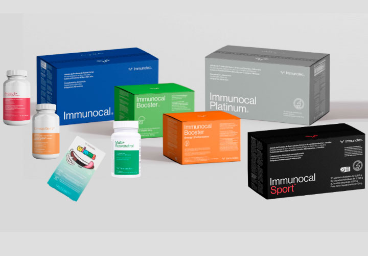 Productos marca Immunocal: Immunocal, Immunocal Platinum, Immunocal Sport, Energy Booster, Omega y Probio 3 que se pueden comprar en Francia